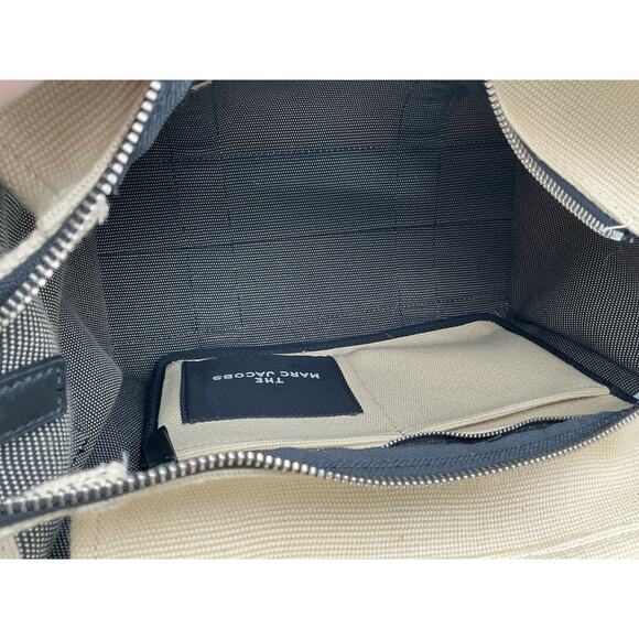 Marc Jacobs Beige Cotton The Small Jacquard Tote Bag - Picture 6 of 6